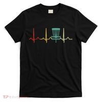 Vintage Disc Golf Retro Heartbeat Gift Disc Golf T-Shirt thumb 0