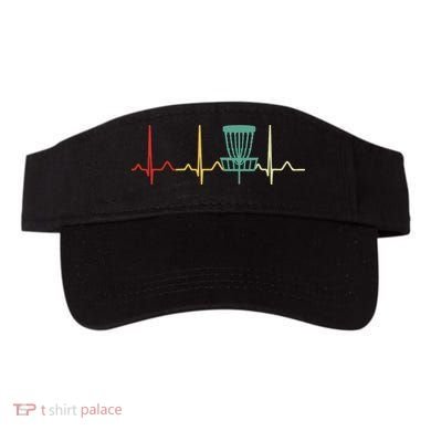 Vintage Disc Golf Retro Heartbeat Gift Disc Golf Visor