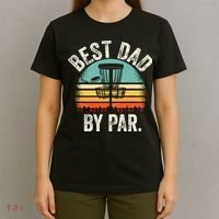 Vintage Disc Golf Dad Gift - Best Dad By Par Disk Golf T-Shirt thumb 4
