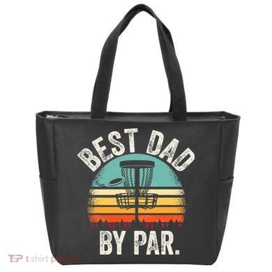 Vintage Disc Golf Dad Gift - Best Dad By Par Disk Golf Tote Bag