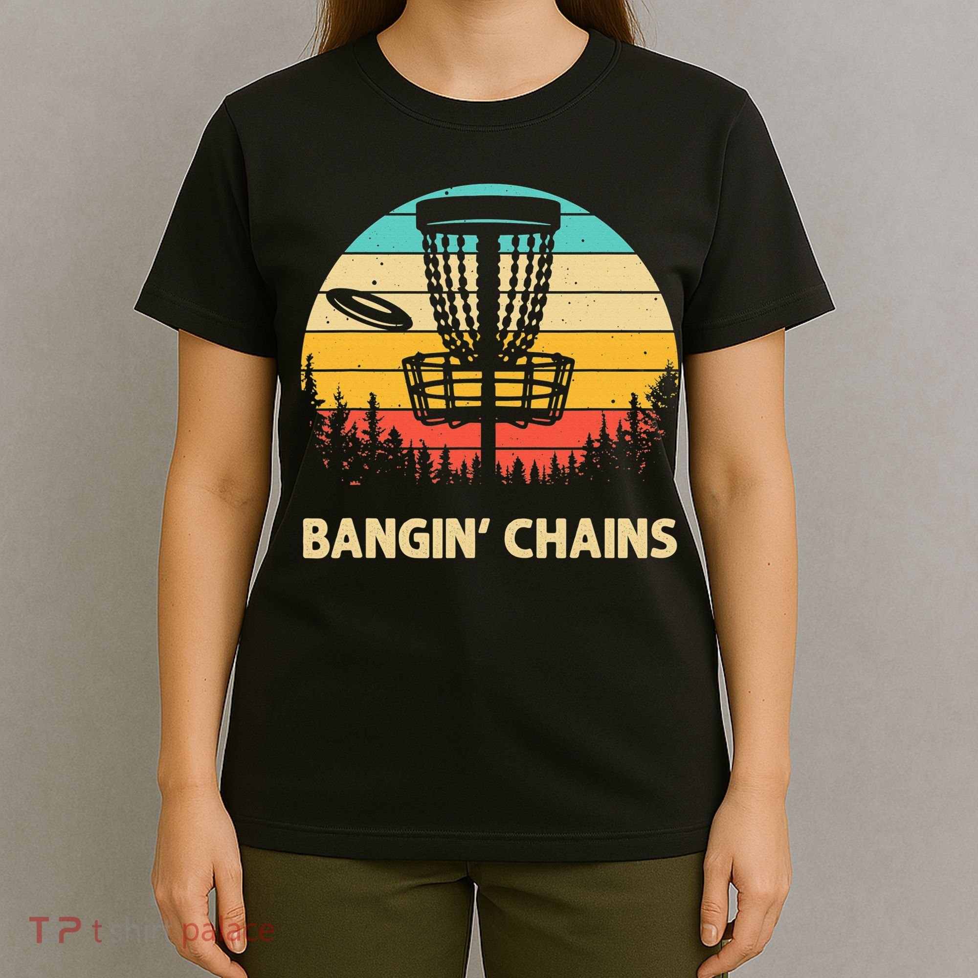 Vintage Disc Golf Basket Tree Funny Stupid Tree Frisbee T-Shirt