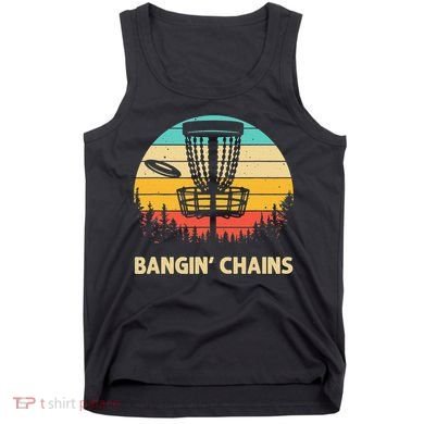 Vintage Disc Golf Basket Tree Funny Stupid Tree Frisbee Tank Top