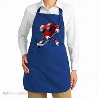 Valentines Day Heart Playing Hockey Apron thumb 2