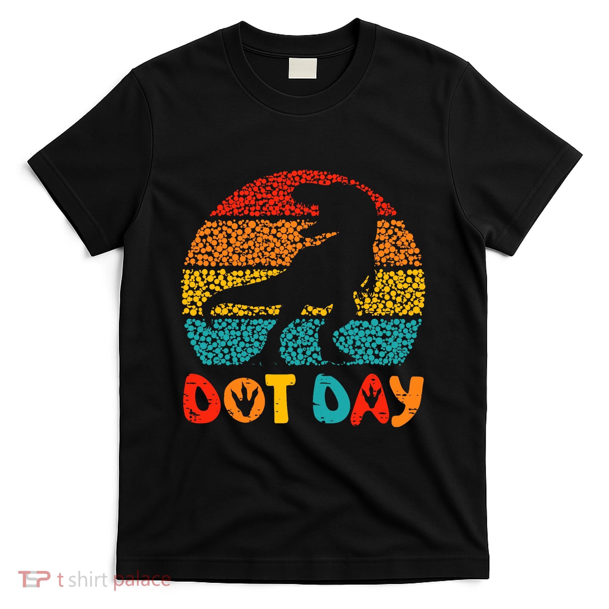 Vintage Dinosaur Happy Dot Day T-Shirt