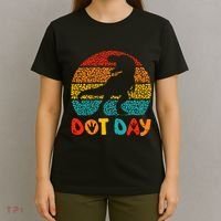 Vintage Dinosaur Happy Dot Day T-Shirt thumb 4
