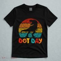 Vintage Dinosaur Happy Dot Day T-Shirt thumb 5