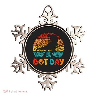 Vintage Dinosaur Happy Dot Day Ornament