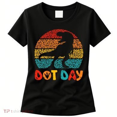Vintage Dinosaur Happy Dot Day Women's T-Shirt