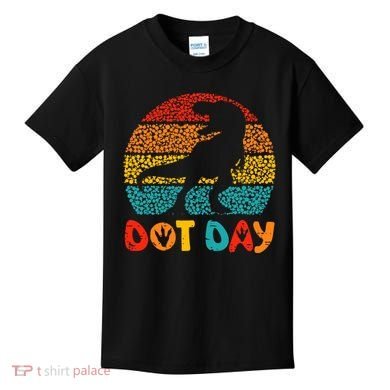 Vintage Dinosaur Happy Dot Day Kids T-Shirt
