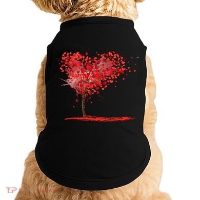 Valentines Day Heart Shaped Tree Doggie Tank