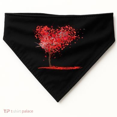 Valentines Day Heart Shaped Tree USA-Made Doggie Bandana