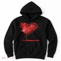 Valentines Day Heart Shaped Tree Hoodie thumb 0