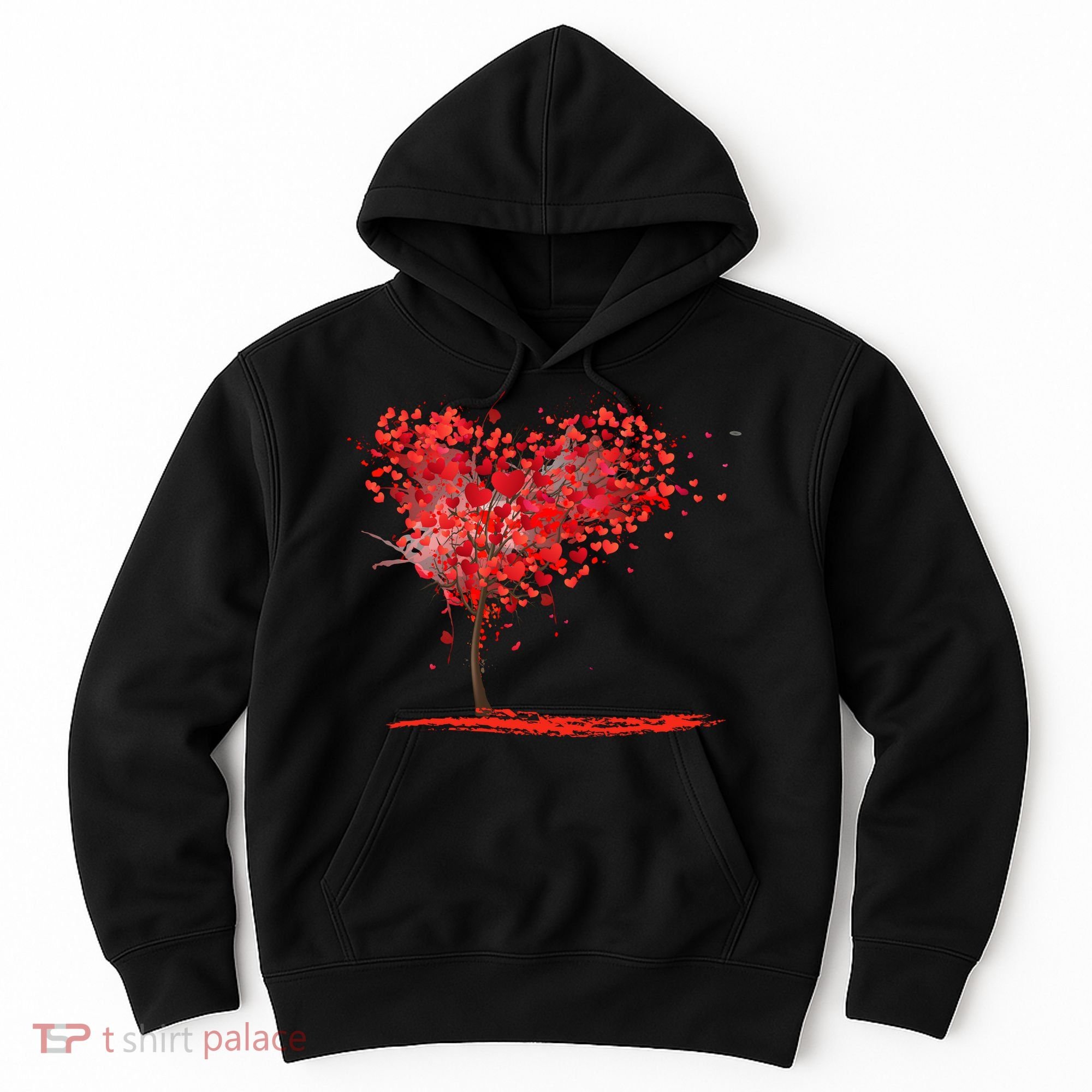 Valentines Day Heart Shaped Tree Hoodie