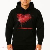 Valentines Day Heart Shaped Tree Hoodie thumb 2