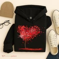 Valentines Day Heart Shaped Tree Hoodie thumb 4