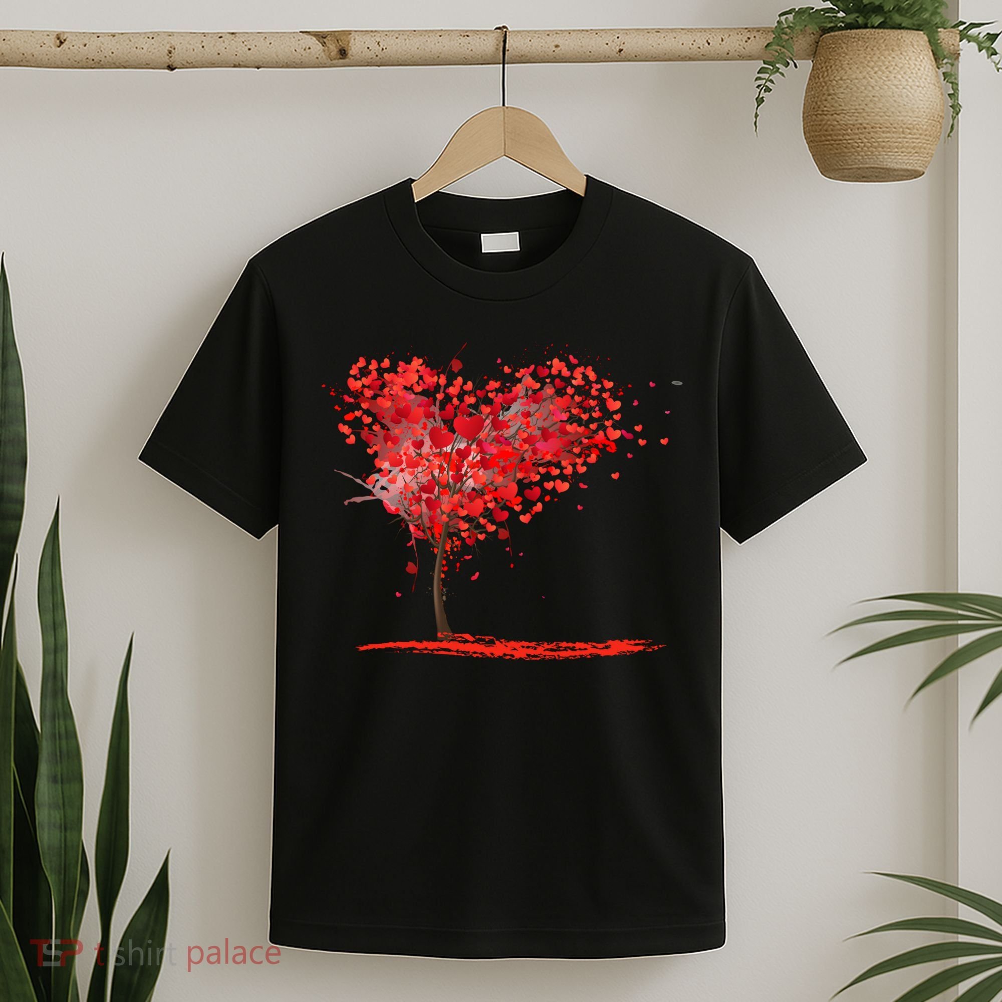 Valentines Day Heart Shaped Tree T-Shirt