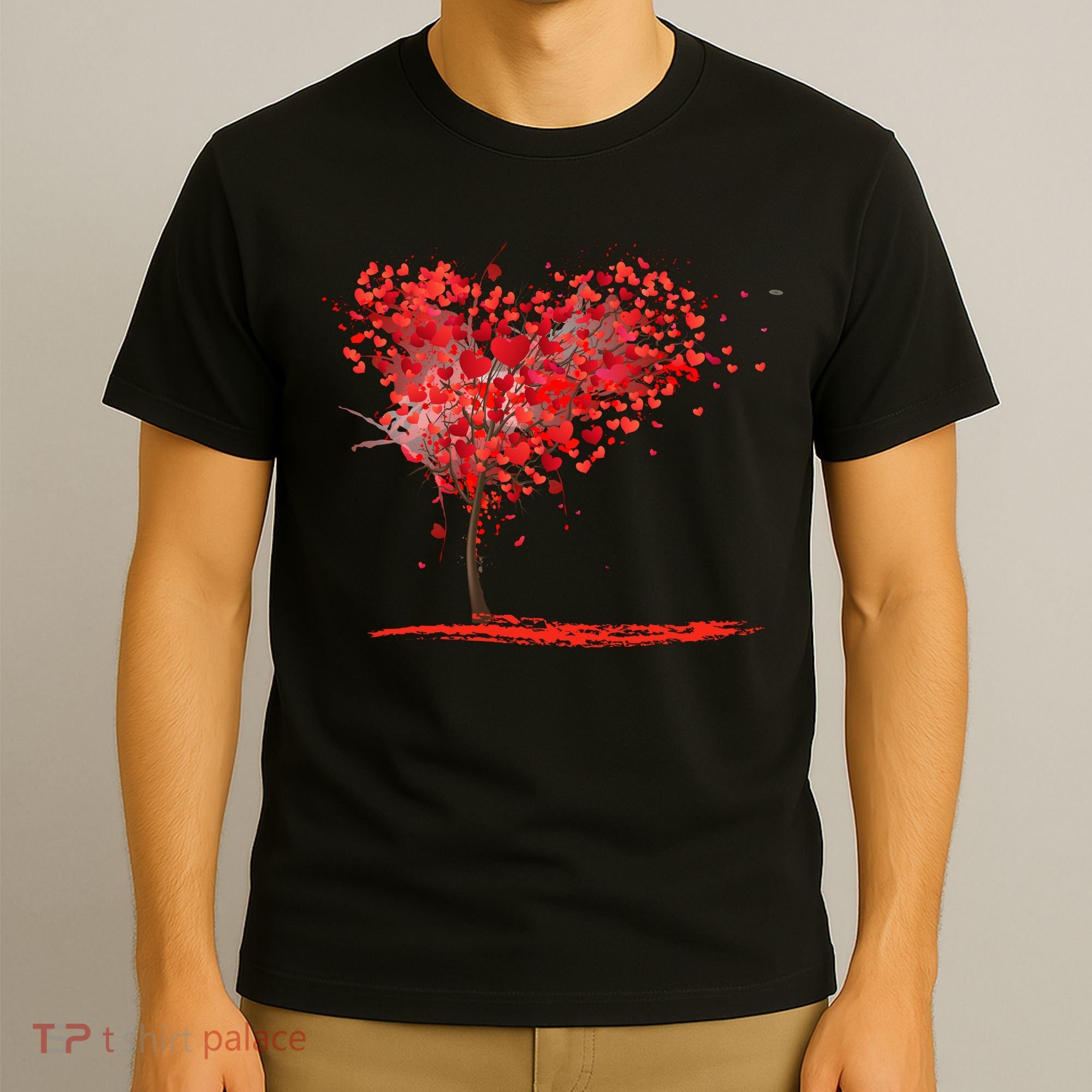 Valentines Day Heart Shaped Tree T-Shirt
