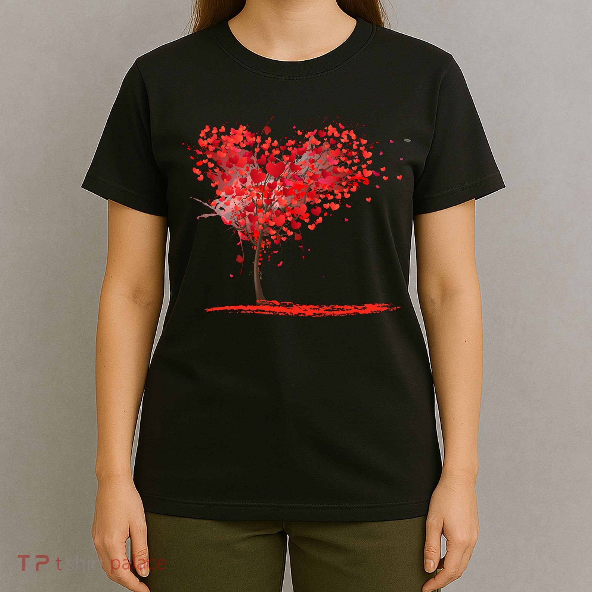 Valentines Day Heart Shaped Tree T-Shirt