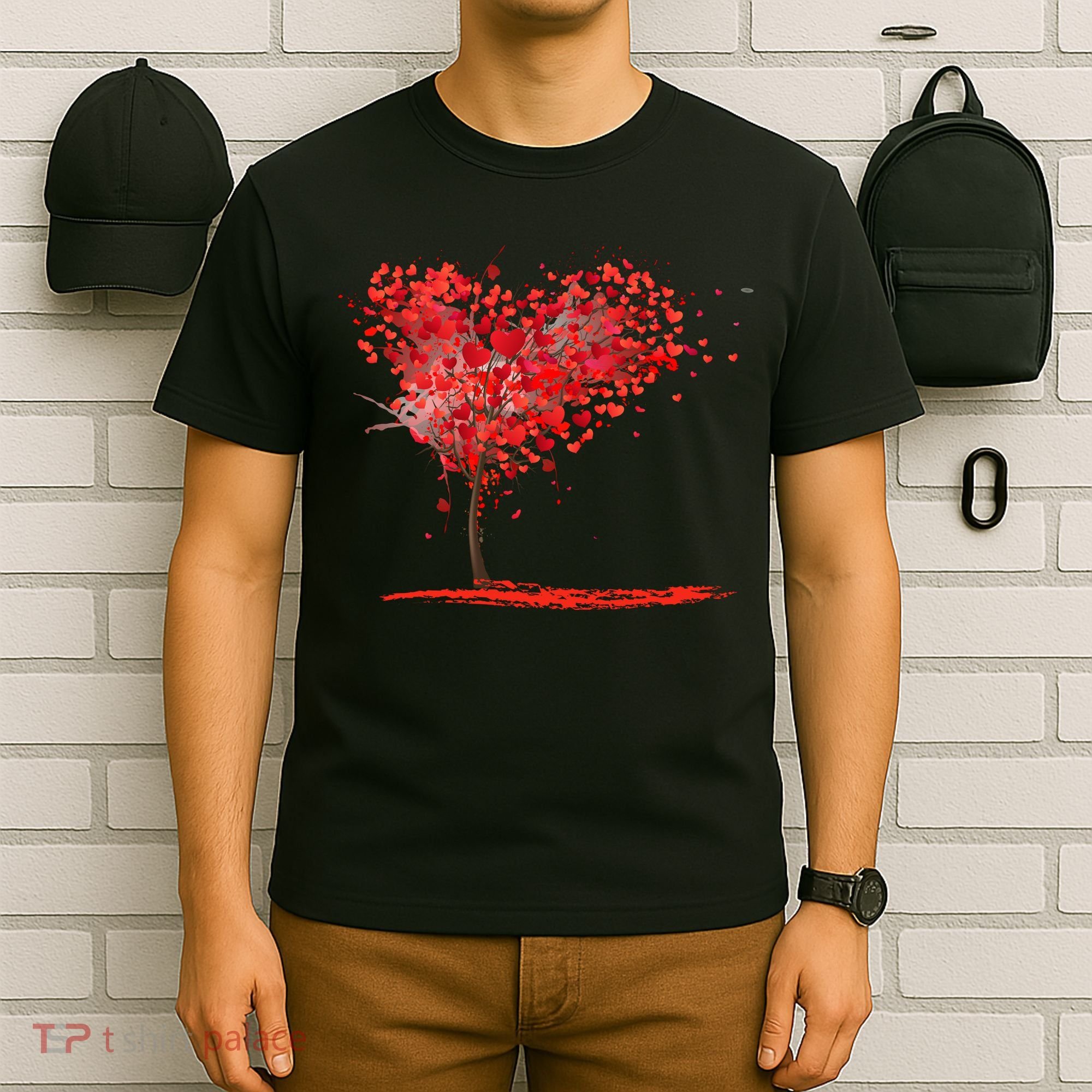 Valentines Day Heart Shaped Tree T-Shirt