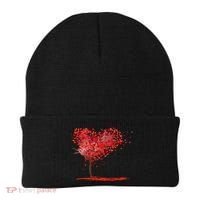 Valentines Day Heart Shaped Tree Beanie thumb 0