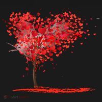 Valentines Day Heart Shaped Tree Pajama Set thumb 2