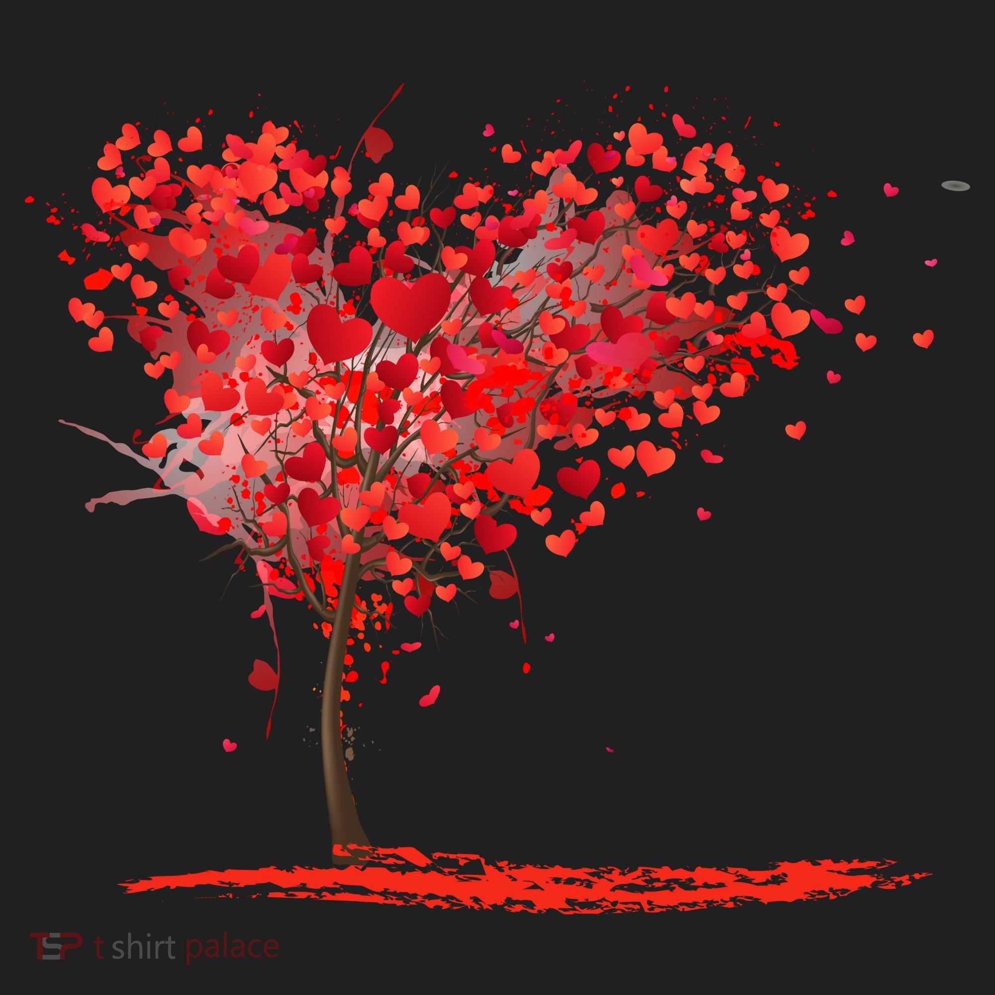 Valentines Day Heart Shaped Tree Tumbler