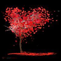 Valentines Day Heart Shaped Tree Mousepad thumb 1