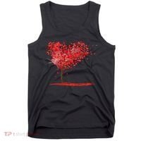 Valentines Day Heart Shaped Tree Tank Top thumb 0