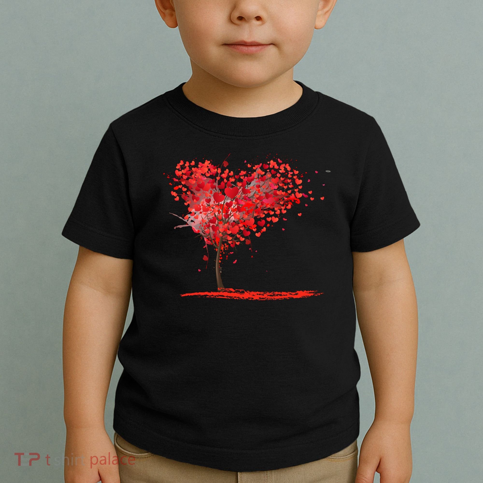 Valentines Day Heart Shaped Tree Toddler T-Shirt