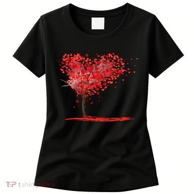 Valentines Day Heart Shaped Tree Women's T-Shirt