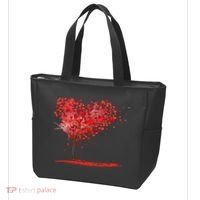 Valentines Day Heart Shaped Tree Tote Bag thumb 3