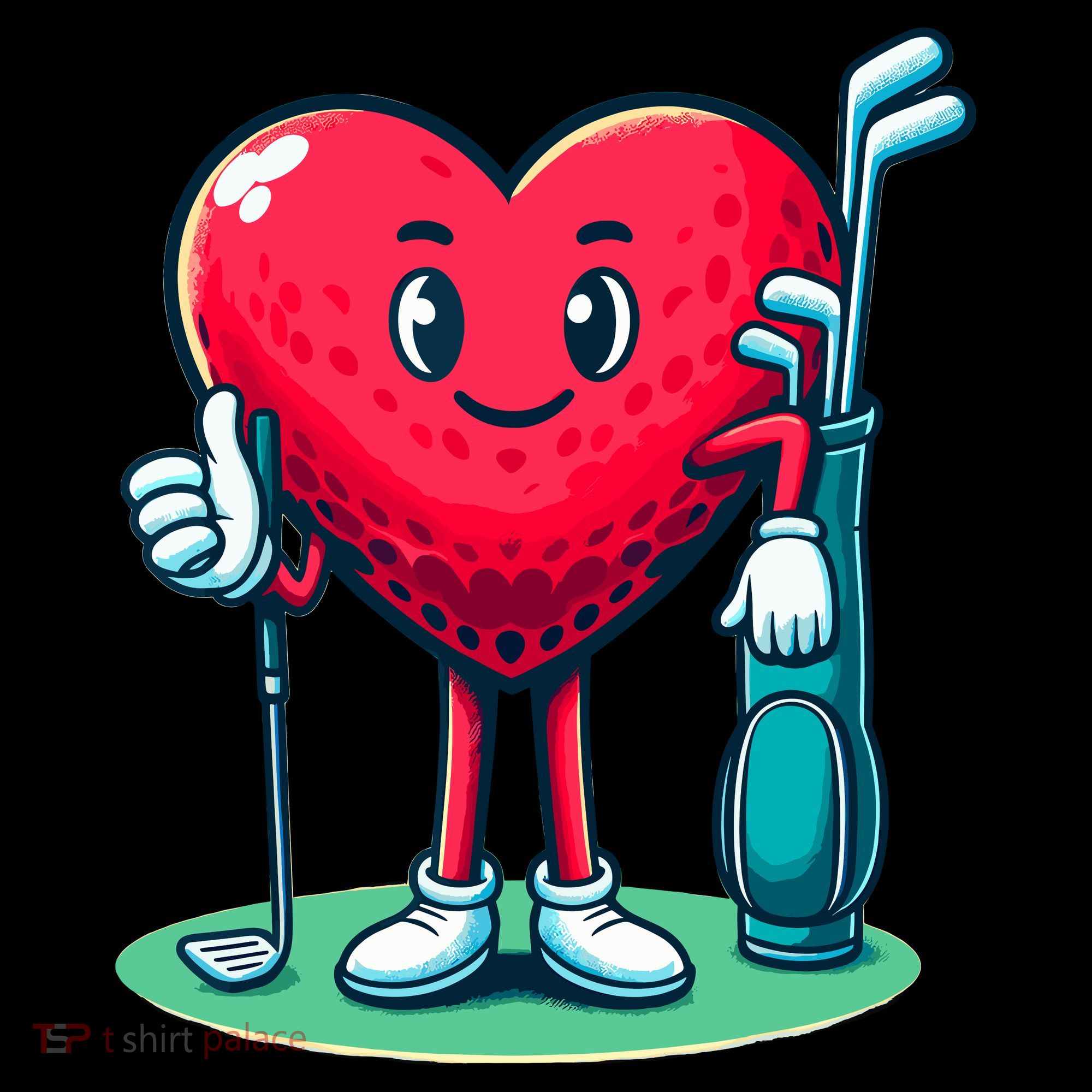 ValentineS Day Heart Shaped Golf Lovers Player Golfers Coffee Mug