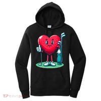 ValentineS Day Heart Shaped Golf Lovers Player Golfers Women's Hoodie thumb 0