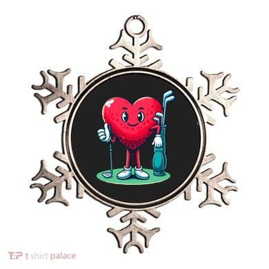 ValentineS Day Heart Shaped Golf Lovers Player Golfers Ornament