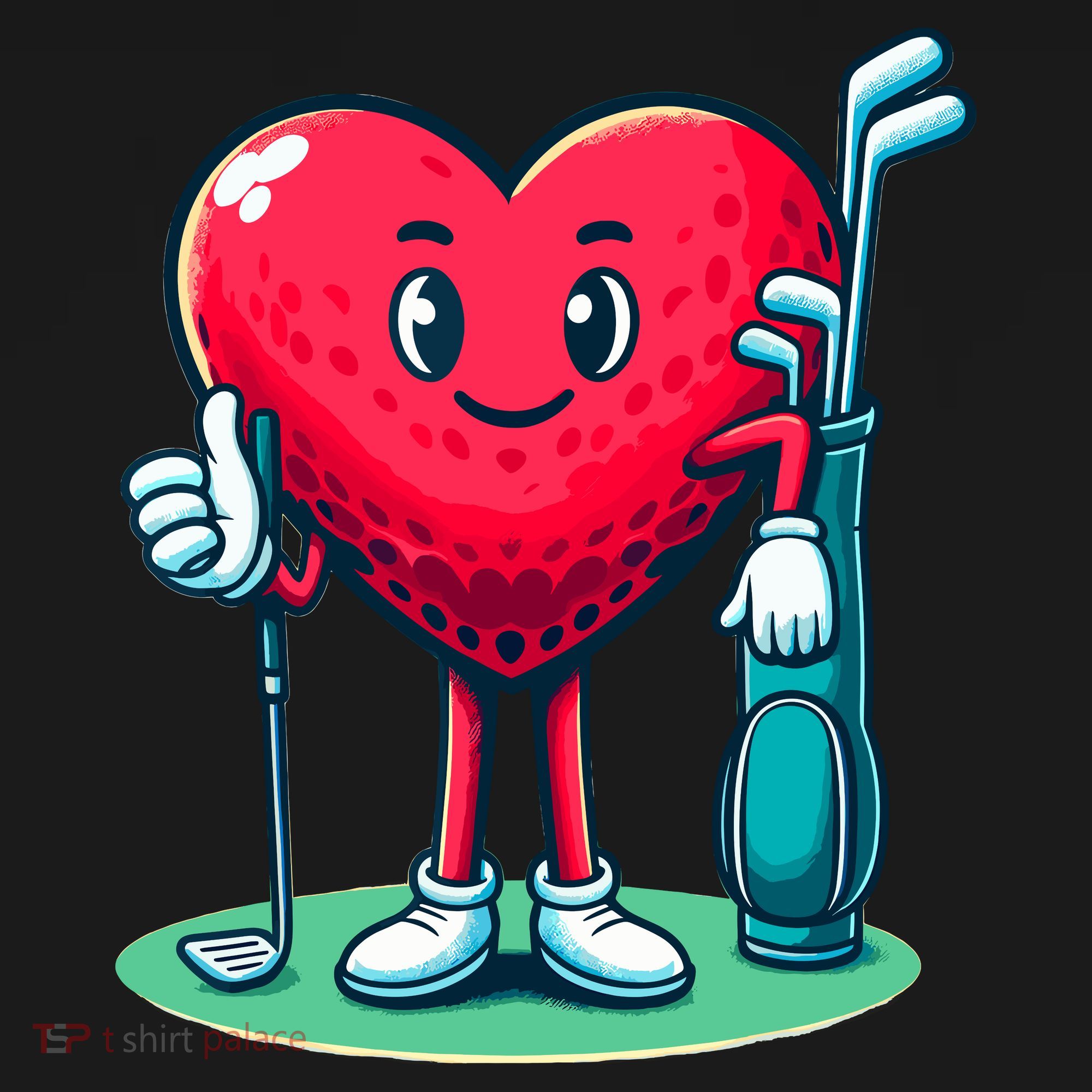 ValentineS Day Heart Shaped Golf Lovers Player Golfers Women's Tank Top
