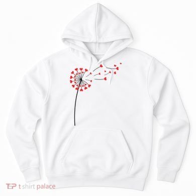 Valentines Day Heart Dandelion Cute Hoodie