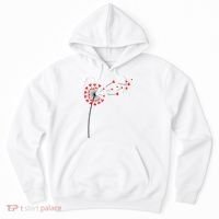 Valentines Day Heart Dandelion Cute Hoodie thumb 0