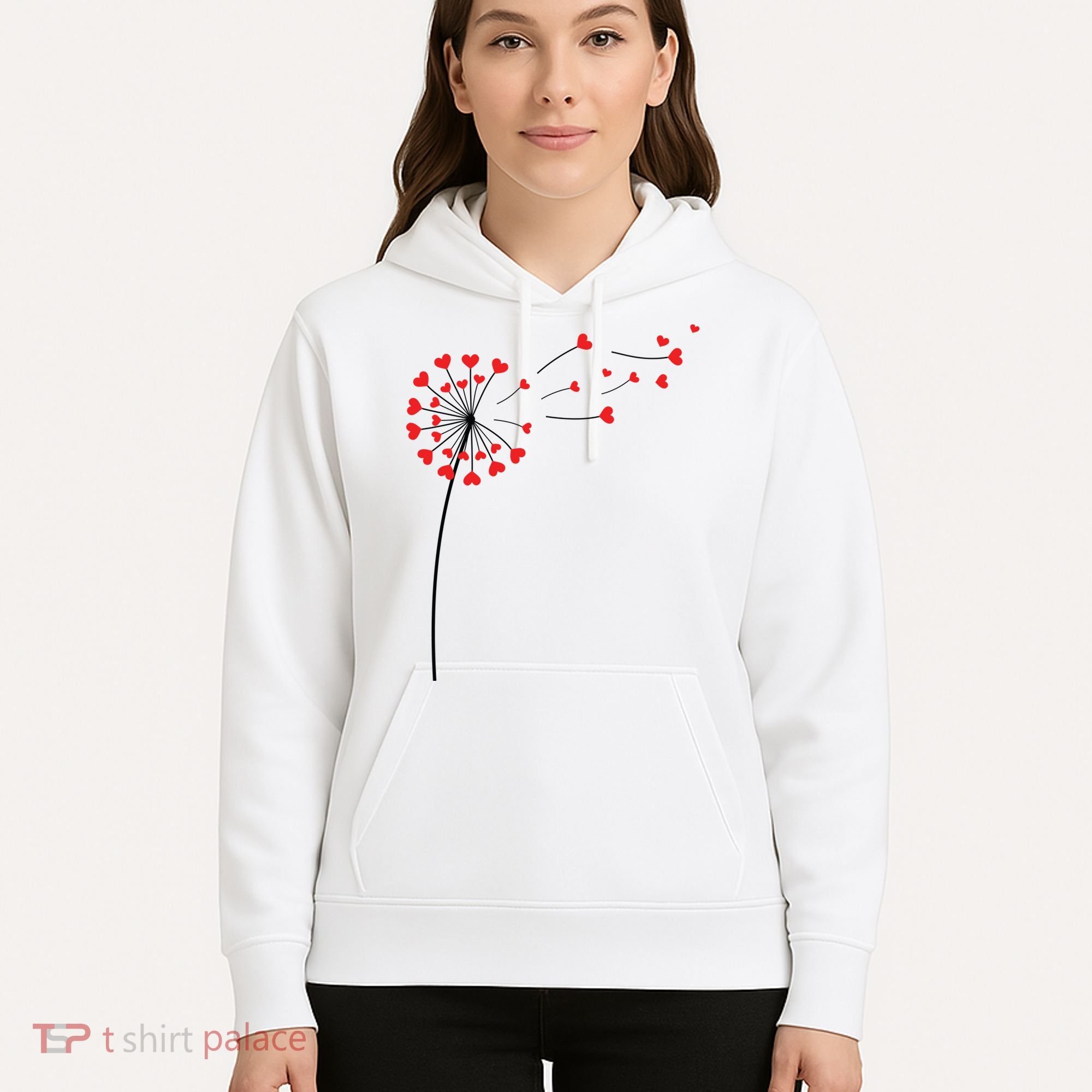 Valentines Day Heart Dandelion Cute Hoodie
