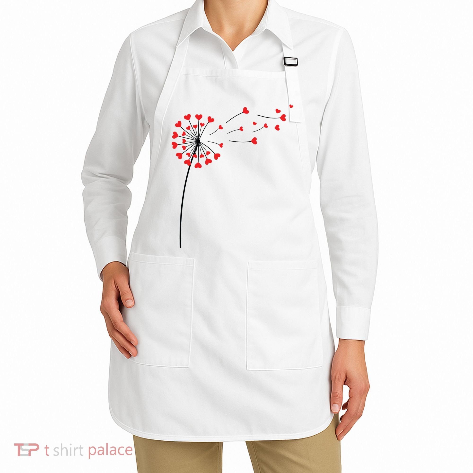Valentines Day Heart Dandelion Cute Apron