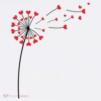 Valentines Day Heart Dandelion Cute Sweatshirt thumb 3