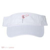 Valentines Day Heart Dandelion Cute Visor thumb 0