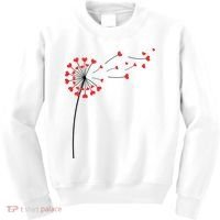 Valentines Day Heart Dandelion Cute Kids Sweatshirt thumb 0