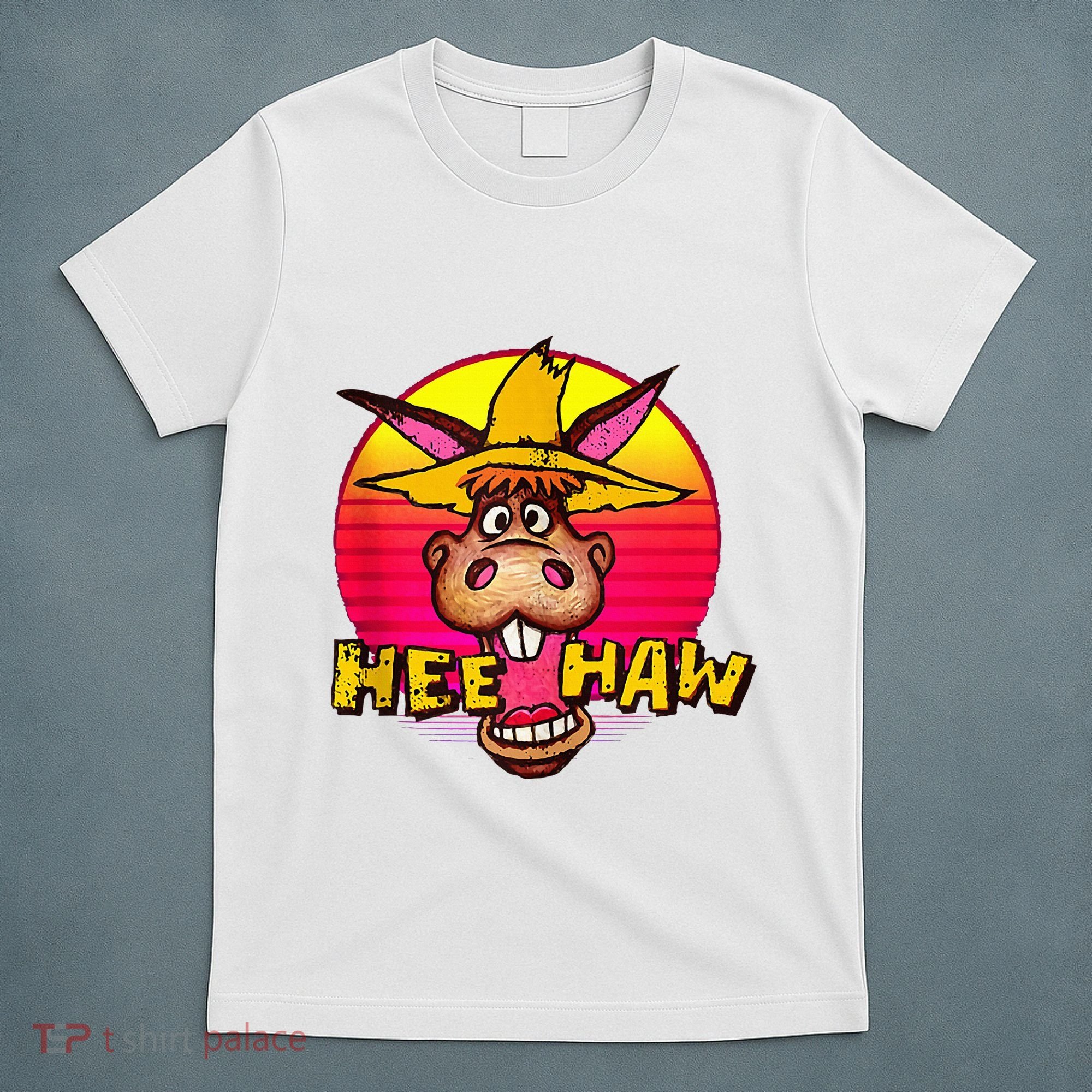 Vitage Donkey Hee Haw Farming Life Farm Animal Farmer T-Shirt