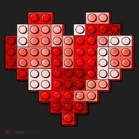 Valentines Day Heart Love Building Blocks Bricks Beanie thumb 2