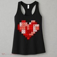 Valentines Day Heart Love Building Blocks Bricks Women's Tank Top thumb 3