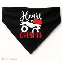 Valentine's Day, Heart Crusher USA-Made Doggie Bandana thumb 0