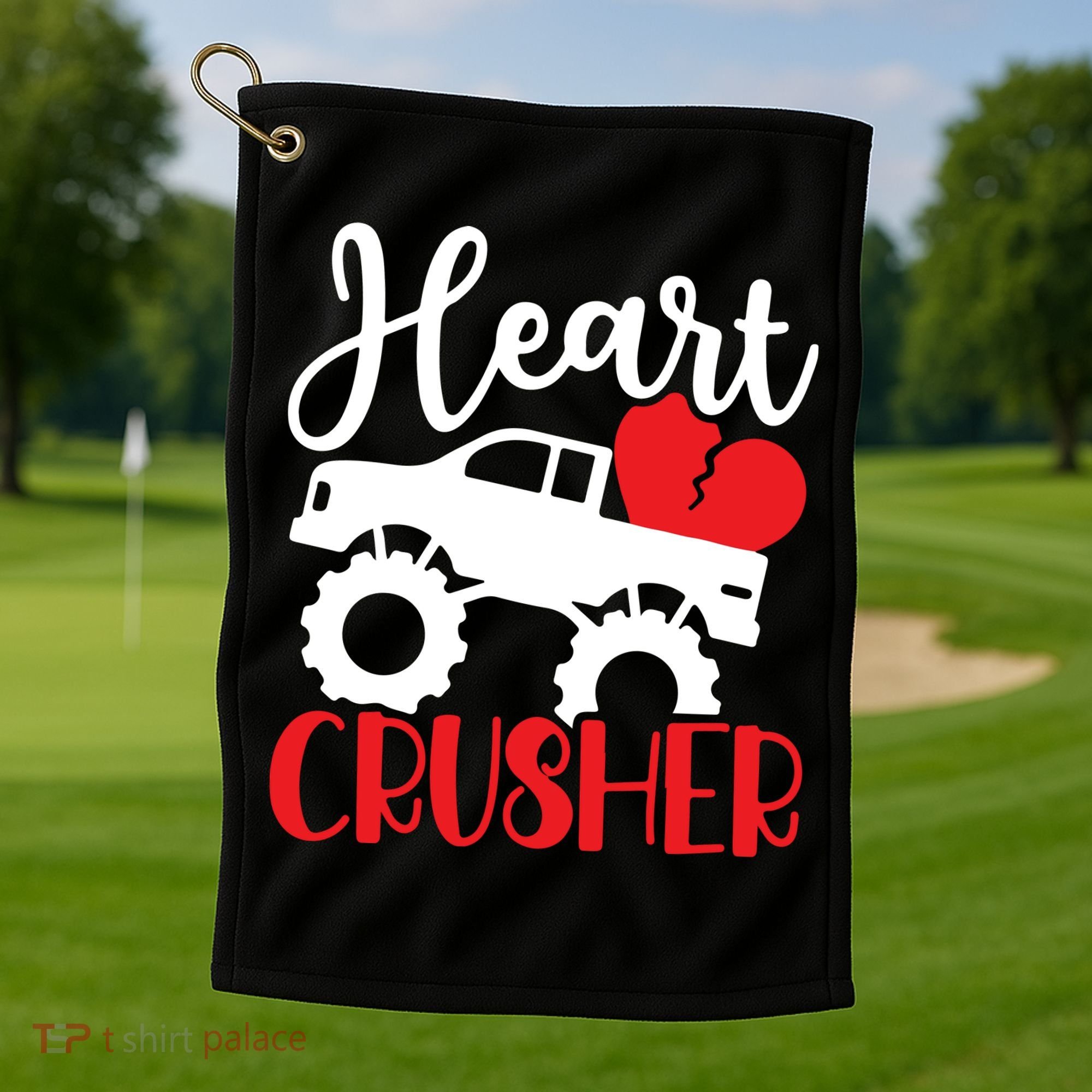 Valentine's Day, Heart Crusher Golf Towel