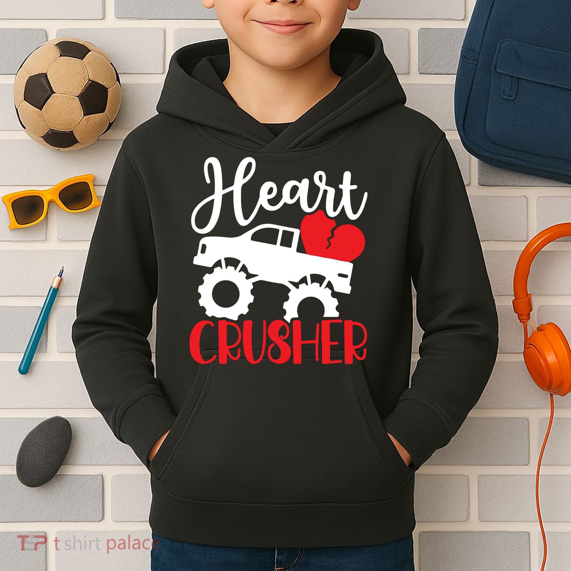 Valentine's Day, Heart Crusher Kids Hoodie