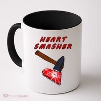 Valentines Day Heart Smasher Crusher Love Partner Gift Idea Gift Coffee Mug thumb 0