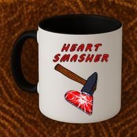 Valentines Day Heart Smasher Crusher Love Partner Gift Idea Gift Coffee Mug thumb 2